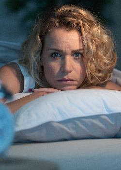 A woman having trouble sleeping near Westlake